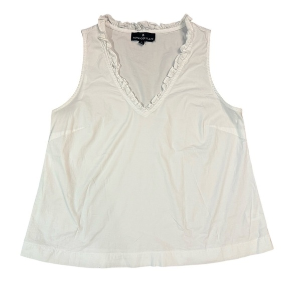 Tuckernuck POMANDER PLACE White Veronica Top in White Size Small - Picture 6 of 10